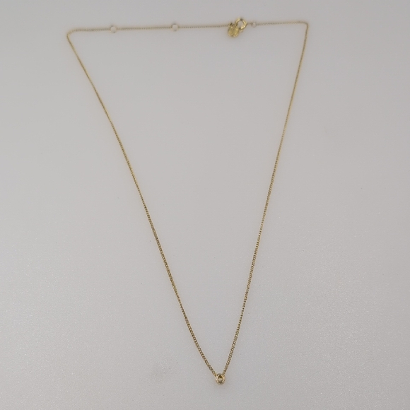 Gorjana Delicate Wilder Initial "O" Goldtone Necklace A9 - Picture 4 of 8